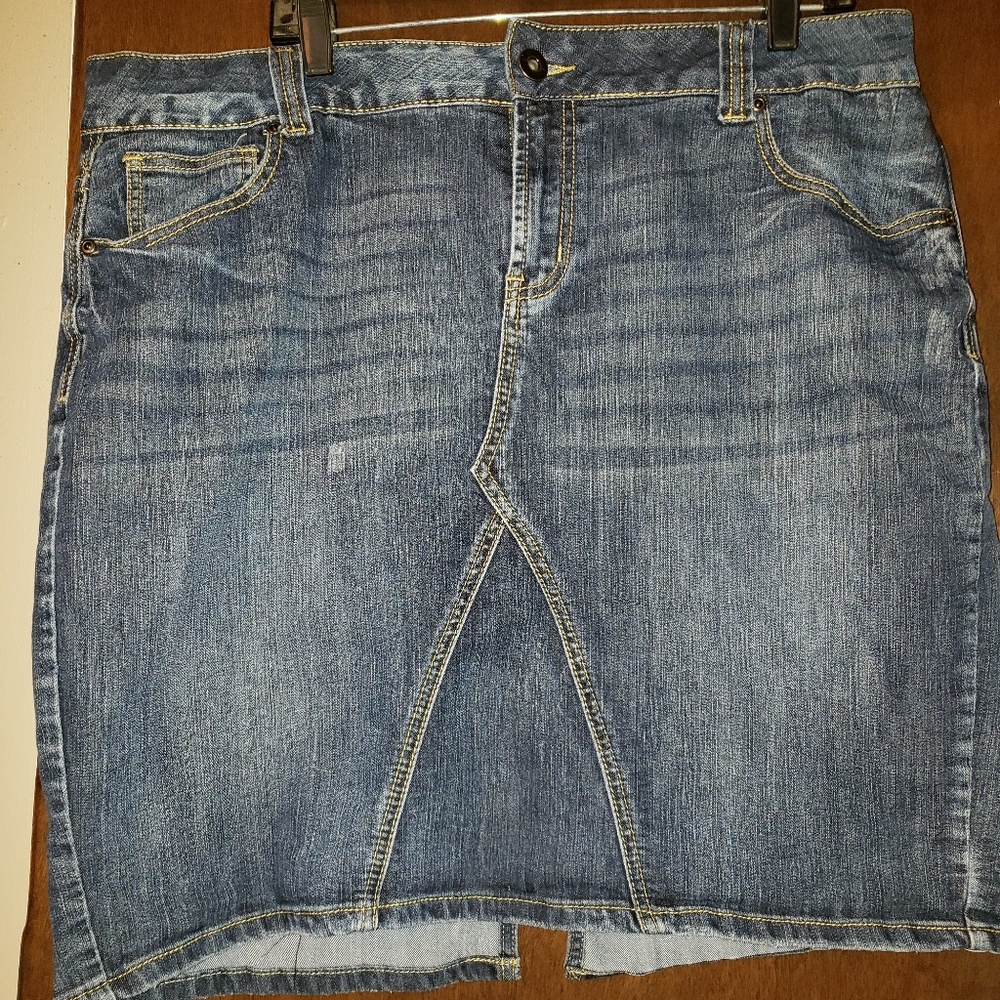 Lane Bryant Blue Jean Skirt